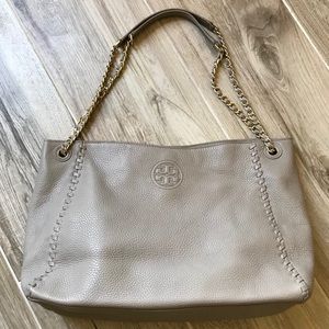 Tory Burch Marion Chain-Strap Slouchy Tote Bag